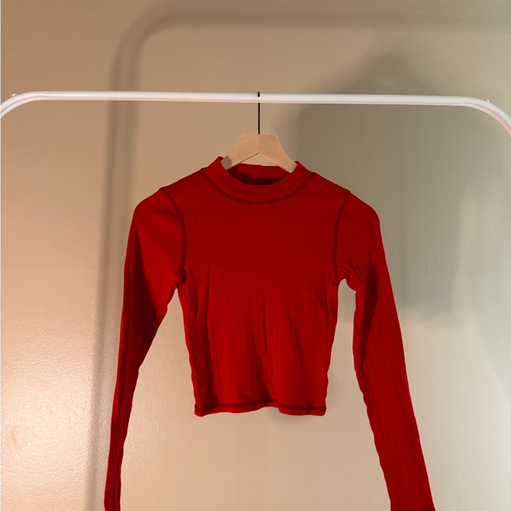 American Eagle Outfitters Vibrant Red Top